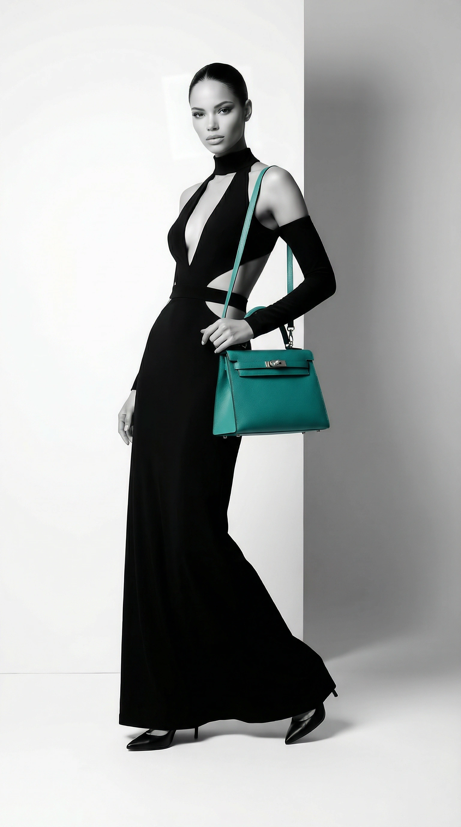 Model wearing Diane handbag